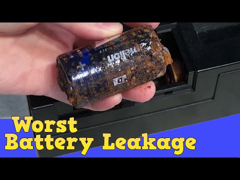Worst battery leakage I've ever seen!  Casio CT 380