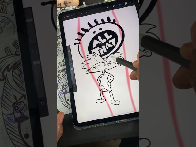 How to use the procreate app for tattoo artist stencils