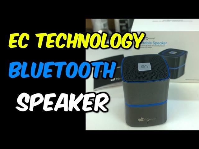 EC Technology Bluetooth Speaker