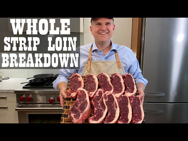 How to Cut a Whole Strip Loin into Steaks and Save Money 💰