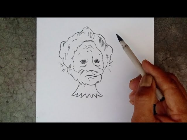 illusion face drawing by pencil