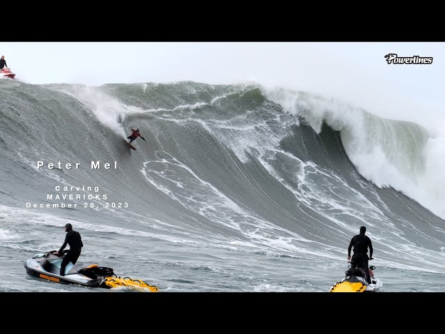 Peter Mel's Carve 🔥 MAVERICKS - 12/28/23  #surf #carve #PeterMel #Mavericks #powerlinesproductions