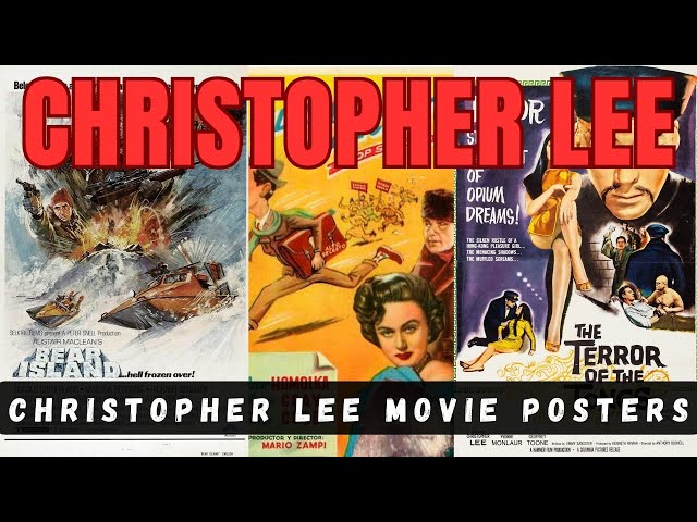 Christopher Lee actor, Christopher Lee Movie posters | Biography, Christopher Lee Movie posters.