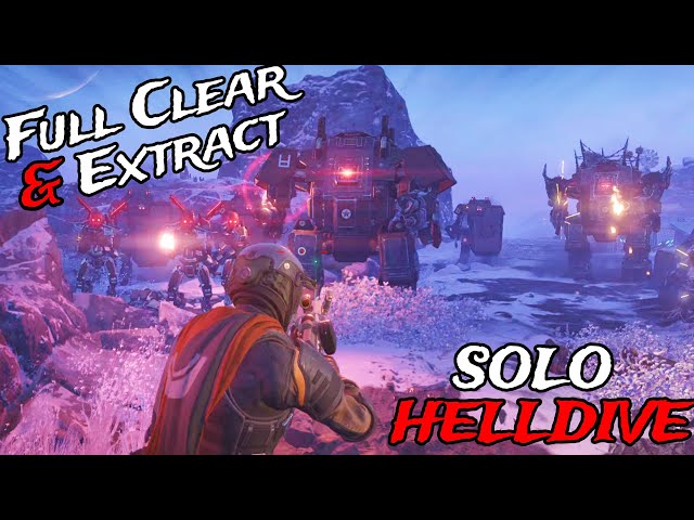 Helldivers 2 - New Patrol Changes (SOLO Helldive Full Clear w/ Commentary)