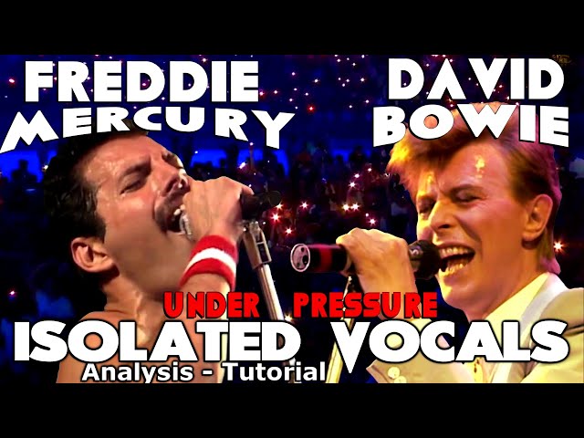 DAVID BOWIE AND FREDDIE MERCURY - Under Pressure - Isolated Vocals - Analysis and Tutorial