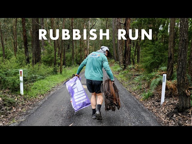 Picking up every bit of rubbish on a six hour run
