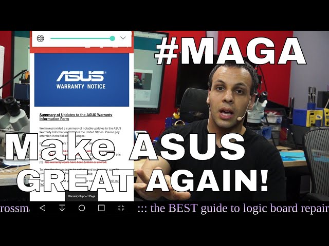 Repair culture is WINNING: ASUS Warranty Policy changes.