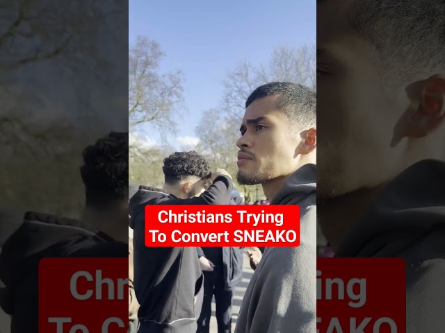 Christians Trying to Baptise SNEAKO! Speaker's corner