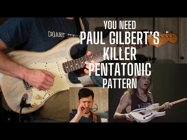 You NEED Paul Gilbert's KILLER Pentatonic Pattern