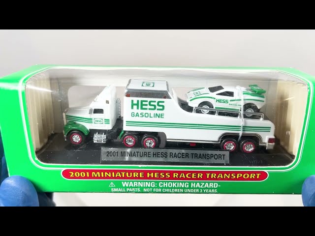 2001 MINIATURE HESS RACER TRANSPORT CAR
