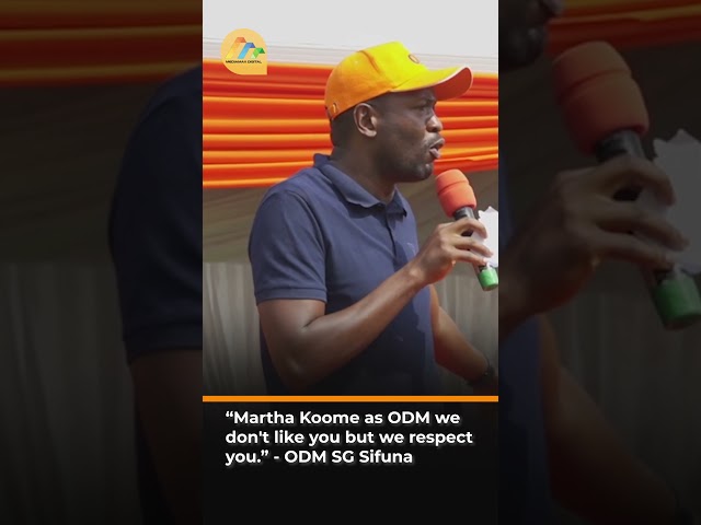 “Martha Koome, as ODM we don't like you but we respect you.” - ODM SG Edwin Sifuna #shorts  #k24tv