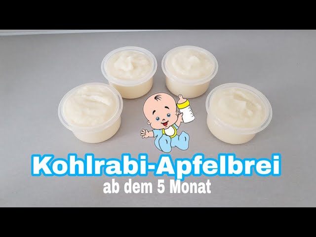 Kohlrabi-Apfelbrei ab dem 5 Monat,  Monsieur Cuisine Connect,  Thermomix Babybrei