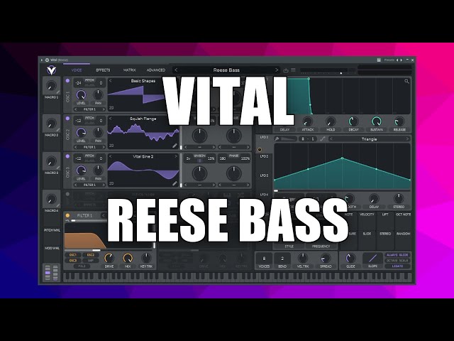Sound Design: Reese Bass | Vital Tutorial (Deutsch/German)