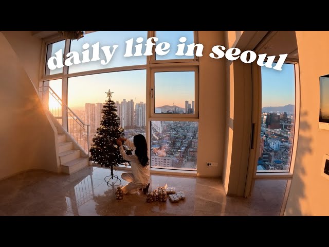 adjusting back to life in korea🇰🇷 living in a seoul penthouse, answering assumptions, cafes, cooking