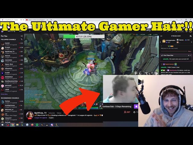 Sanchovies Can't Stop Laughing At This Streamers GAMER HAIR...