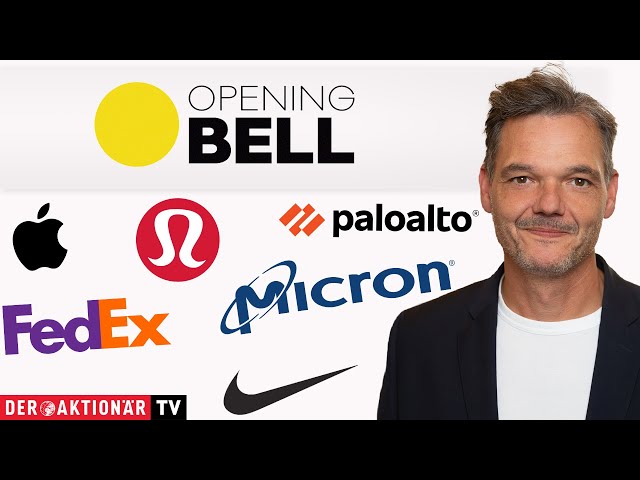 Opening Bell: Nike, Lululemon, FedEx, Micron Technology, Palo Alto, Apple