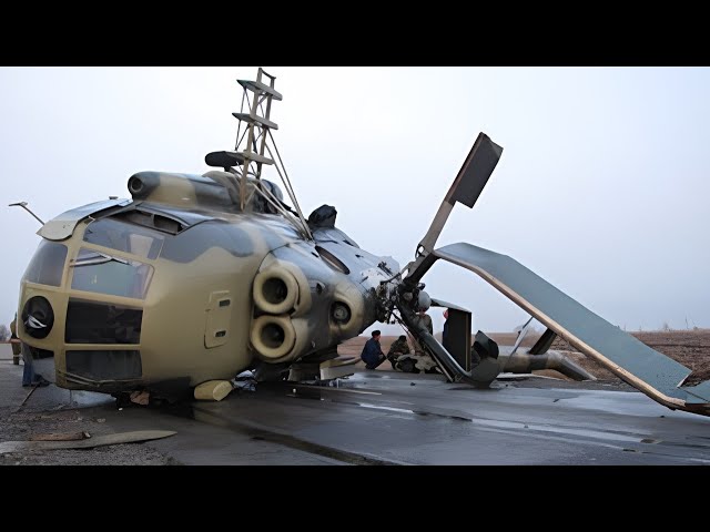 Russian military Mi-24 helicopter crashes Near Annexed Crimea