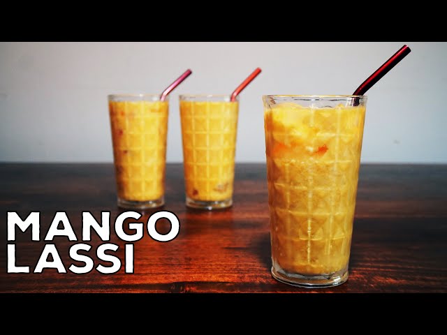 Restaurant Style MANGO LASSI Recipe in English | Mango Milkshake | Smoothie