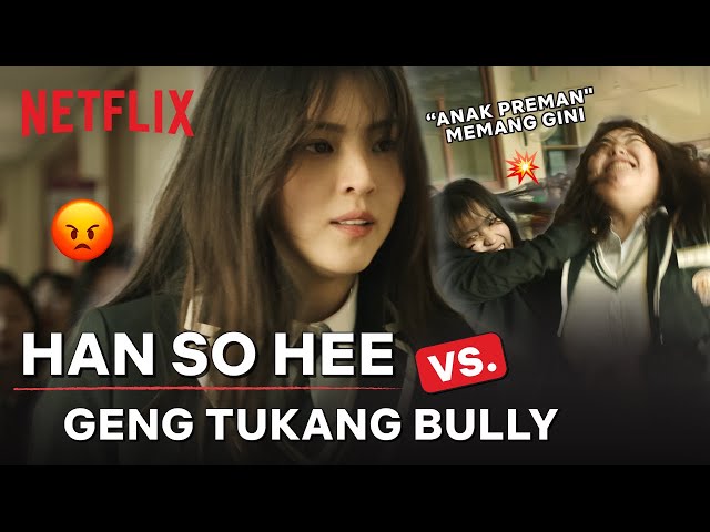 GANAS! Han So-hee Ngabisin Geng Tukang Bully Sendirian | My Name | Clip