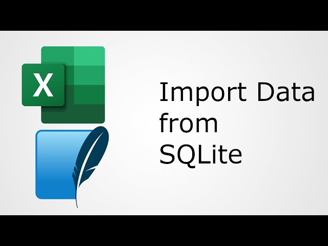 Connect to SQLite Database and Import Data in Excel with No VBA
