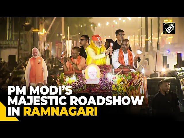 PM Modi, CM Yogi hold majestic roadshow in ‘Ramnagari Ayodhya’ as ‘Jai Shri Ram’ chants echo