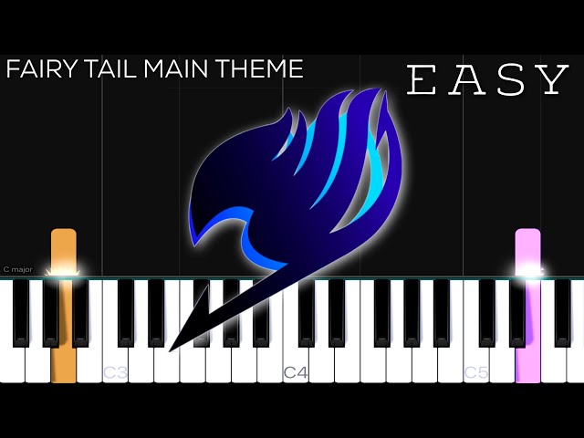 Fairy Tail - Main Theme | EASY Piano Tutorial