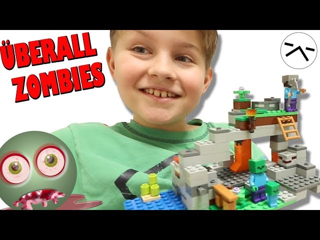So viele ZOMBIES 😱 Ich baue LEGO Minecraft 21141 - Zombiehöhle 🤣 ASH