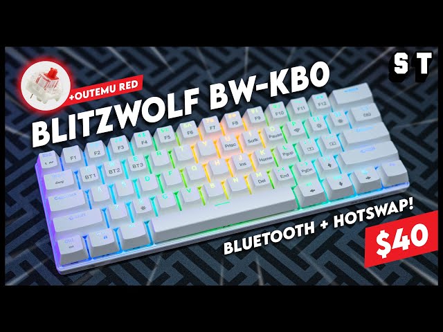 BETTER RK61? BlitzWolf BW-KB0 60% Hotswap Wireless Mechanical Keyboard (Review) | Samuel Tan