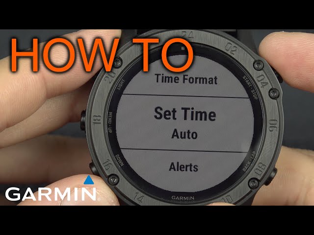 How to set time on Garmin Tactix / Fenix