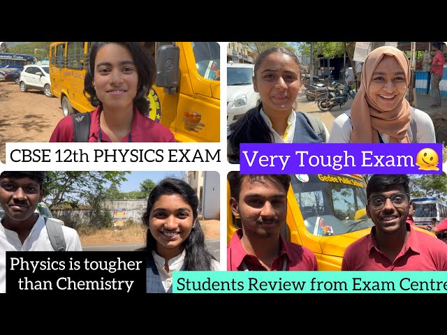 🛑Live|Cbse 12 Physics Exam Students Review|Very Tough than Chemistry|Set 3 Difficult|Dineshprabhu