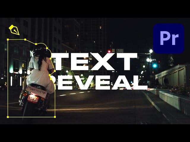 Premiere Pro TEXT REVEAL | How To Animate Mask