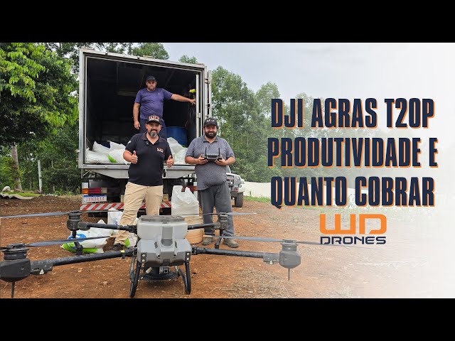 Drone Agrícola DJI Agras T20P - Produtividade e precificação na distribuição de sólidos