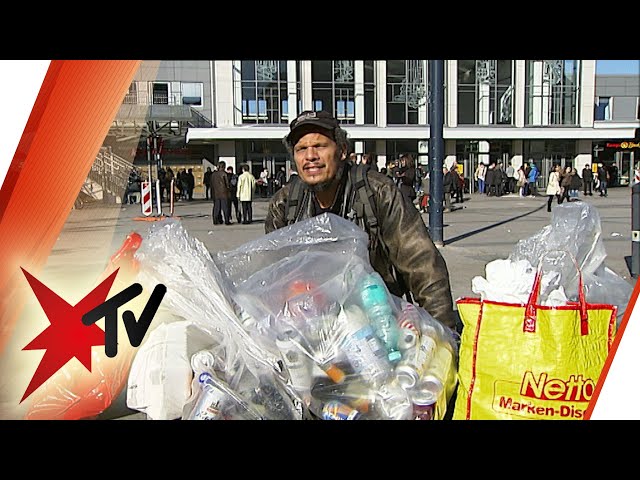 Leben von Leergut: Wie viel Geld bringt ein Tag Flaschen sammeln? | stern TV (2011)