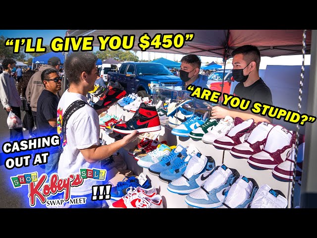 CASHING OUT SNEAKERS AT KOBEY'S SWAP MEET! *California's Largest Sneaker & Vintage Event*