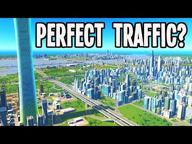 Reviewing a City with "Perfect" Traffic in Cities Skylines