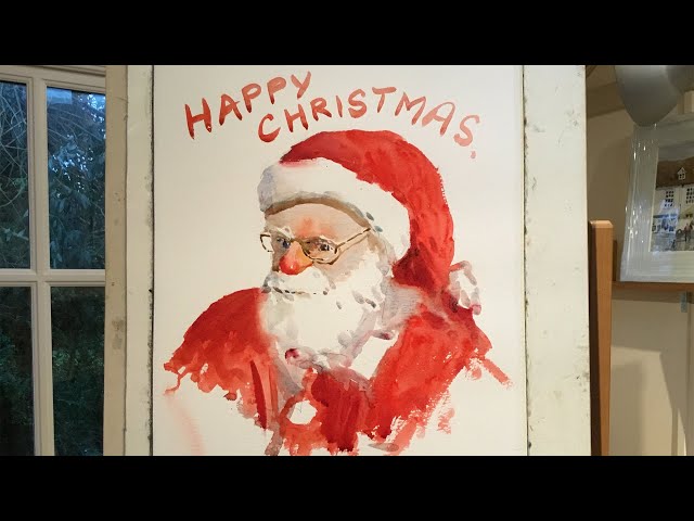 A Welcome Visitor - A festive watercolour demonstration