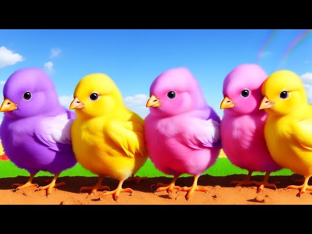 Lovely Cute Chicks and Babies - Colorful ai Animation with Happy Kids Song