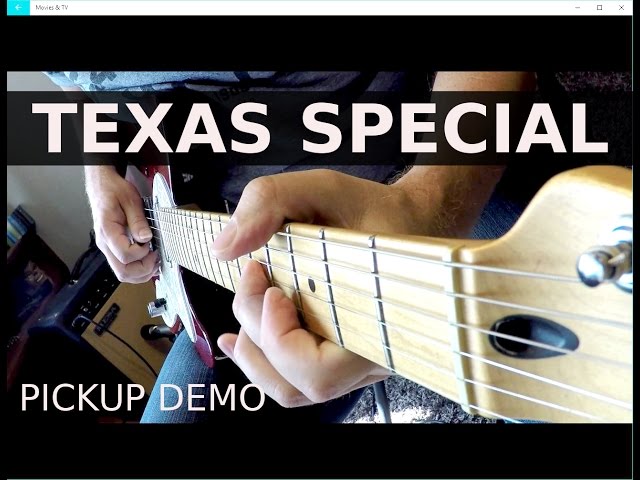 Fender Telecaster -Texas Special  Pickup Demo!