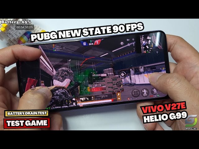 Vivo V27e test game PUBG New State 90 FPS