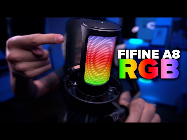 🎙️ ESTE MICROFONO RGB  LUCE GENIAL! SONARA BIEN? (FIFINE A8) | #Review #Fifine | UrbVic