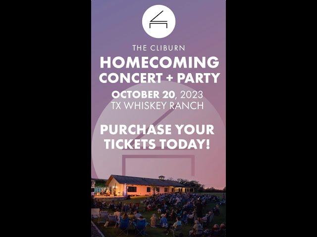 Join us for the Cliburn Homecoming Concert + Party on October 20, 2023