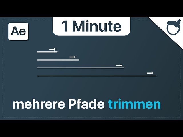Mehrere Pfade trimmen in After Effects [1 Minute]