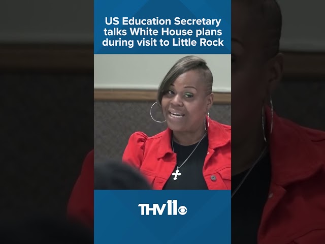 US Education Secretary talks White House plans during visit to Little Rock
