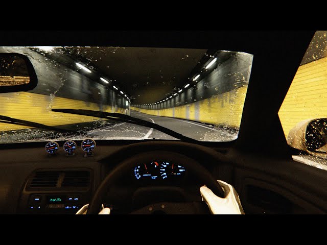 Assetto Corsa | Realistic Rain Late Night Drive