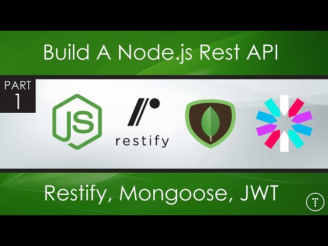 Node.js Rest API With Restify, Mongoose, JWT - Part 1