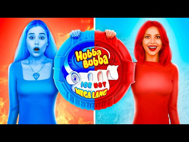Rich Hot Girl vs Poor Cold Girl! | Epic Challenge Fire VS Icy Girls and Food War by RATATA BRILLIANT