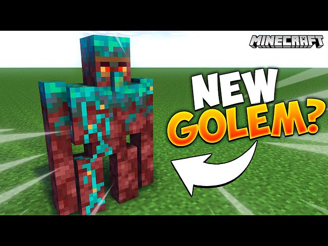 Minecraft but There are CUSTOM GOLEMS...