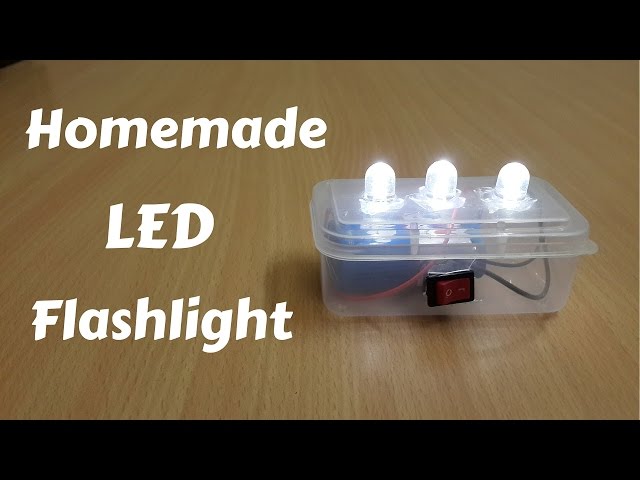 How to Make a Homemade Mini LED Flashlight - DIY