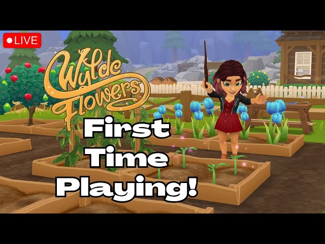 🔴 Playing A Witchy Farming Game on Litha! | Wylde Flowers Stream Pt 1