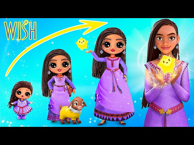 Princess Asha Growing Up / 31 DIYs for LOL OMG